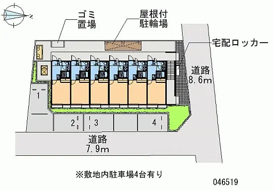 ★手数料０円★京都市右京区鳴滝中道町　月極駐車場（LP）